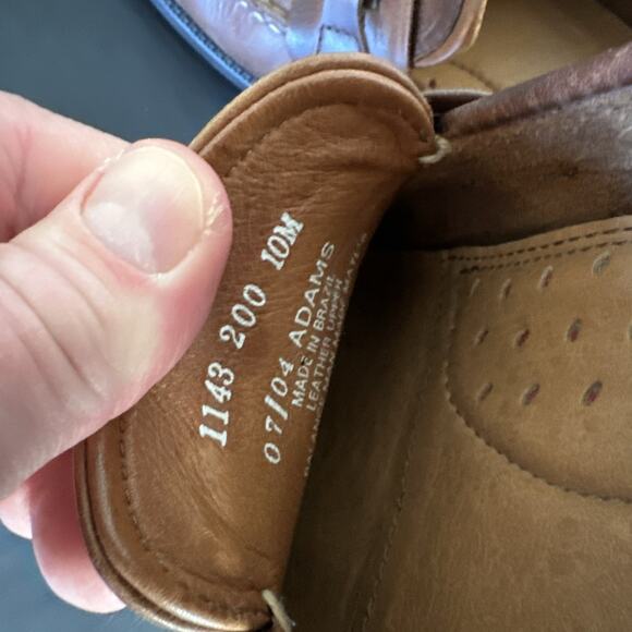 Bass Flex Loafers Men’s 10 Brown Leather Phillips Tassel Comfort Slip-on Y2K BP - Picture 7 of 11